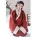 Vermilion 朱红 - Han Dynasty Straight Hem Robe Hanfu