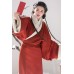 Vermilion 朱红 - Han Dynasty Straight Hem Robe Hanfu