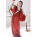 Vermilion 朱红 - Han Dynasty Straight Hem Robe Hanfu