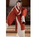 Vermilion 朱红 - Han Dynasty Straight Hem Robe Hanfu