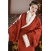 Vermilion 朱红 - Han Dynasty Straight Hem Robe Hanfu