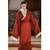 Vermilion 朱红 - Han Dynasty Straight Hem Robe Hanfu