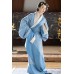 Aqua Blue 水蓝 - Han Dynasty Curved Hem Robe Hanfu