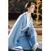 Aqua Blue 水蓝 - Han Dynasty Curved Hem Robe Hanfu