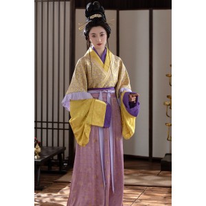 Streaming Light 流光 - Han Dynasty Half Sleeves Robe Hanfu