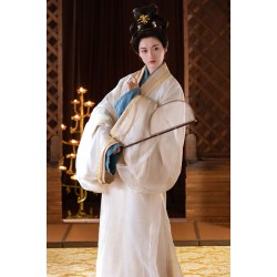 White Moonlight 白月光 - Han Dynasty Straight Hem Robe Hanfu