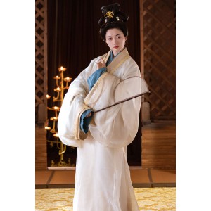 White Moonlight 白月光 - Han Dynasty Straight Hem Robe Hanfu