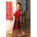 Everlasting Grace 芝兰百世 - New Chinese Style Wedding Hanfu Top & Yunjian & Mamian Skirt Set