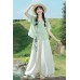 Green Mugwort 垂青 - Han Chinese Element Daily Casual Summer Hanfu