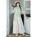 Green Mugwort 垂青 - Han Chinese Element Daily Casual Summer Hanfu