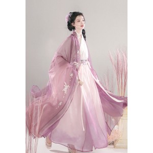 Frost-Tinged Plum 梅染清霜 - Wei jin Style Qiyao Ruqun