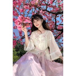 Pear Leaf Poetry 棠梨诗 - Han Element Hanfu Set