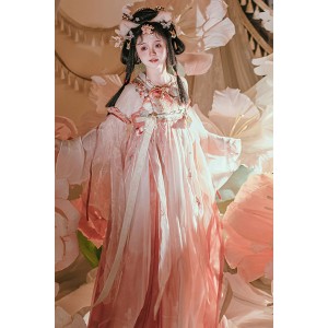 Satin Lotus 洒锦莲莲 - Tang Dynasty Hanfu Qixiong Ruqun
