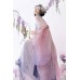Petal Veil Rain 浮花薇雨 - Tang Dynasty Hanfu Suspender Hezi Skirt