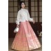 Peach Crisp 浮金桃酥 - New Chinese Style Top & Coat & Mamian Skirt Set