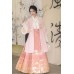 Peach Crisp 浮金桃酥 - New Chinese Style Top & Coat & Mamian Skirt Set