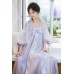 Purple Crystal 烟光琉璃 - Han Element Hanfu Set
