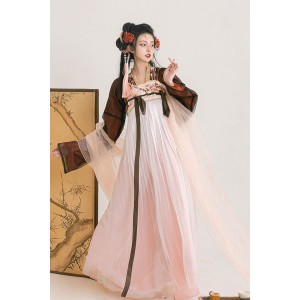 Mist Lotus 烟光瑬莲 - Tang Dynasty Hanfu Qixiong Pleated Skirt