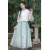 Willow Green - Han Chinese Element Top & Mamian Skirt Set