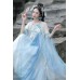 Azure Cloud Shadow 碧波云影 - Tang Dynasty Hanfu Suspender Hezi Skirt