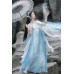 Azure Cloud Shadow 碧波云影 - Tang Dynasty Hanfu Suspender Hezi Skirt