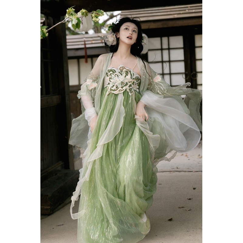 Valley Butterfly 空谷灵蝶 - Tang Dynasty Hanfu Suspender Skirt