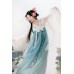 Spring Mountain Dream 蝶梦春山 - Tang Dynasty Hanfu Qixiong Pleated Skirt
