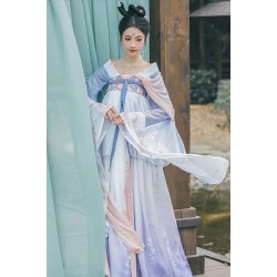 Cleanse Mind 诛尘念 - Tang Dynasty Hanfu Qixiong Pleated Skirt