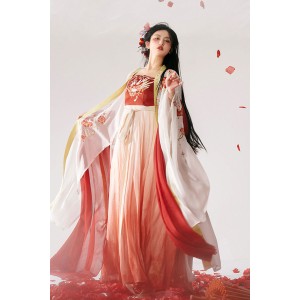 Lantern Glow 钗灯影 - Tang Dynasty Hanfu Qiyao Suspenders Dress