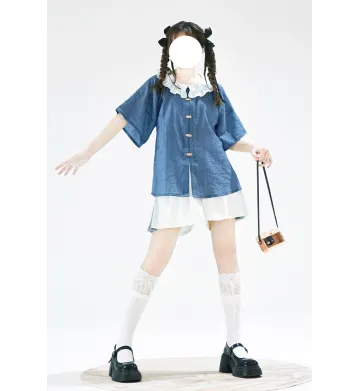 ALL BLUE Mi - Han Element Hanfu Set (Preorder)