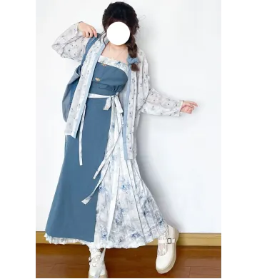 ALL BLUE Re - Han Element Hanfu Set (Preorder)
