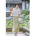 Baicha Tingyu 白茶听雨 - Improved Style Qipao & Shawl Set