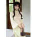 Baicha Yulu 白茶玉露 - New Chinese Hanfu Top & Skirt Set
