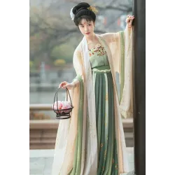Bai Hua Lu 百花露 - Tang Dynasty Qiyao Ru Skirt Hanfu