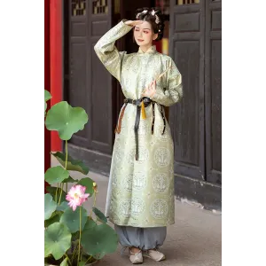 White Rabbit 白兔行 - Tang Hanfu Round Collar Robe