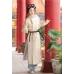 White Rabbit 白兔行 - Tang Hanfu Round Collar Robe