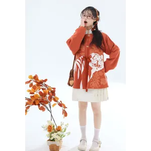 Mountain Big Cat 大山猫 - Ming Hanfu Short Ma Mian Set