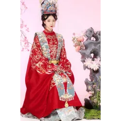 Blazing Blooms 繁花灼灼 - Ming Dynasty Wedding Hanfu Women Set