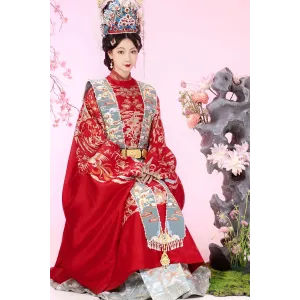 Blazing Blooms 繁花灼灼 - Ming Dynasty Wedding Hanfu Women Set