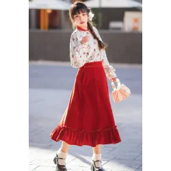 Red Dance Dress 红舞裙 - Han Element Hanfu Set