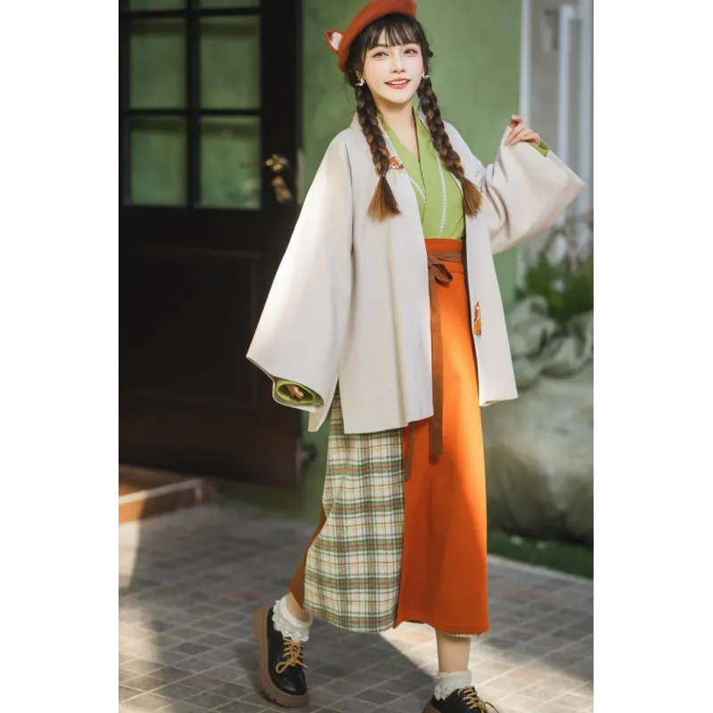 Artist Red Panda 画家小浣熊 - Song Dynasty Style Qiyao Skirt Hanfu
