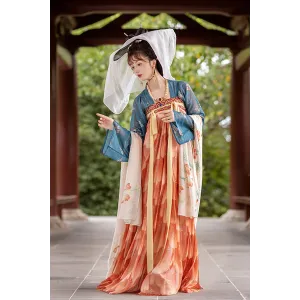 Hua Si Jin 花似锦 - Tang Hanfu Fish Scale Skirt Set
