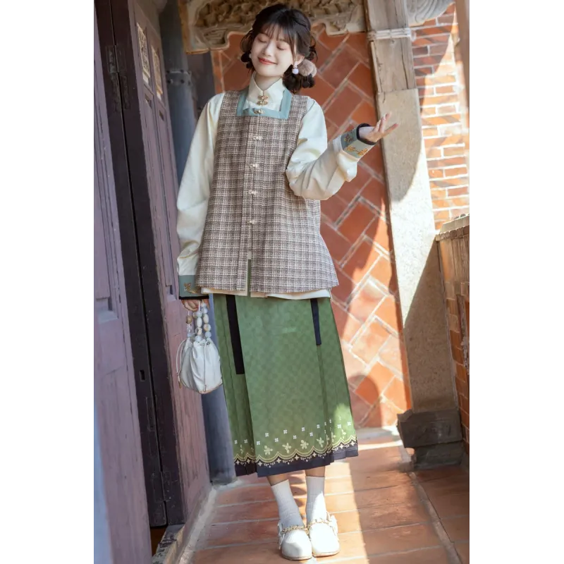 Cocoa Milk Green 可可奶绿 - Ming Dynasty Hanfu