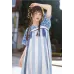Blue Star Grass 蓝星草 - Han Element Hanfu Set