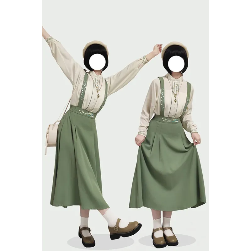 Lily of the Valley 铃兰 - Han Element Hanfu Set Lily of the Valley 铃兰 - Han Element Hanfu Set