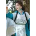 Blue Feather 青羽 - Ming Dynasty Hanfu Zhiduo Robe Set (Preorder)