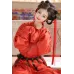 Crimson Brocade 彤锦 - Tang Hanfu Round Collar Robe