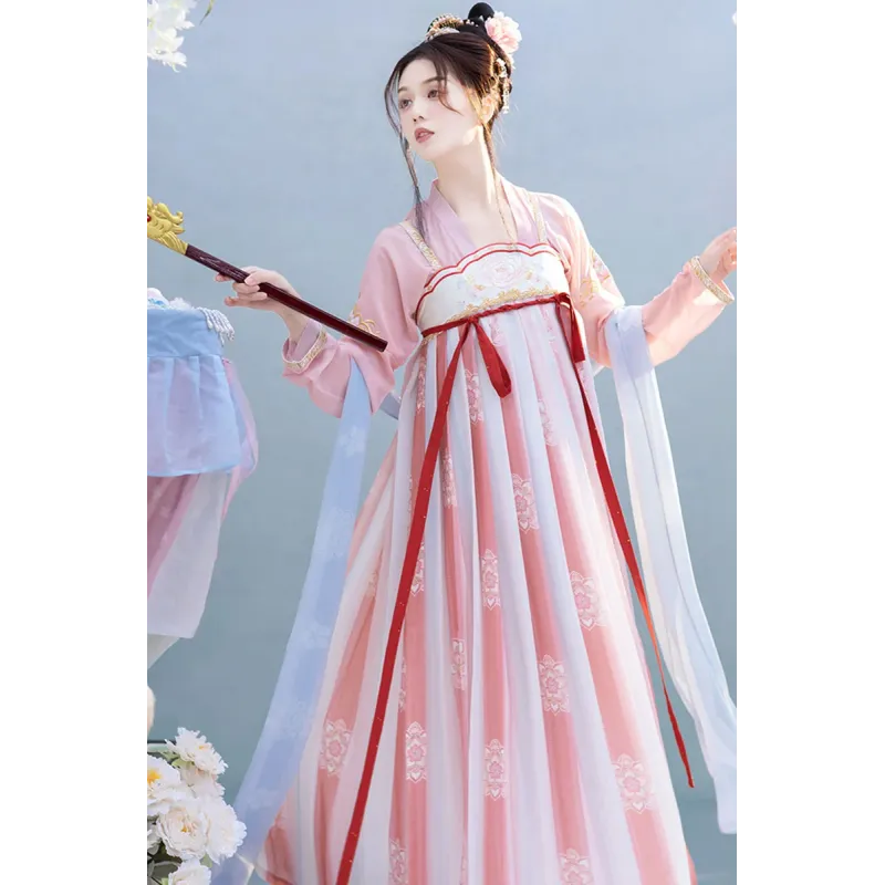 Little Tai Ping 小太平 - Tang Dynasty Hanfu Qixiong Suspender Skirt