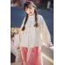 Snow Heart - 雪之心 Ming Dynasty Hanfu  Bijia & Top & Coat & Culottes Set