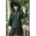 Moss Sprite 野苔精灵 - Ming Hanfu Sweater & Coat & Ma Mian Skirt Set